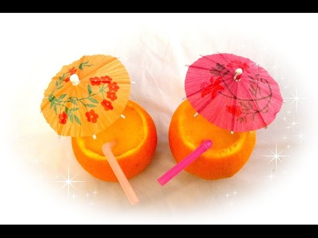 Creative --- orange smoothie in orange cups ----- how to tutorial