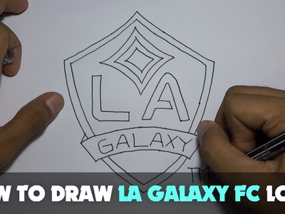 Drawing: How to Draw a Cartoon - LA Galaxy Logo (Tutorial Step by Step)
