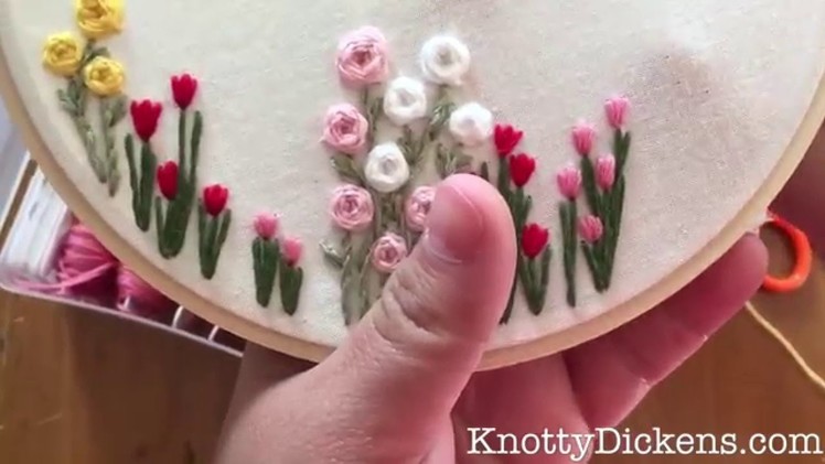 Hand Embroidery: How to Stitch Roses with the Woven Wheel Stitch (Spider Woven Wheel) Tutorial