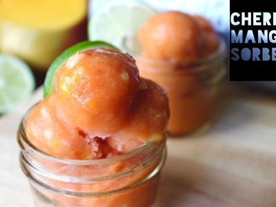 Healthy Sorbet Recipe | How To Make Low Calorie Homemade Cherry Mango Sorbet