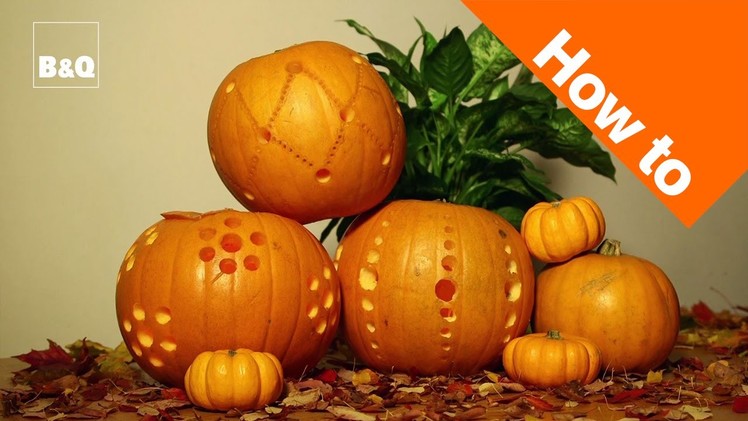 How to Carve Halloween Pumpkin Lanterns with a Drill