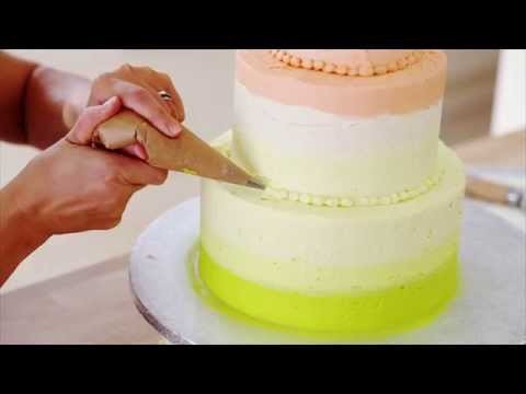 How to decorate an Ombre Cake | Baking Mad