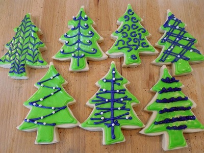 How to Decorate Christmas Tree Cookies 7 Ways with Jill