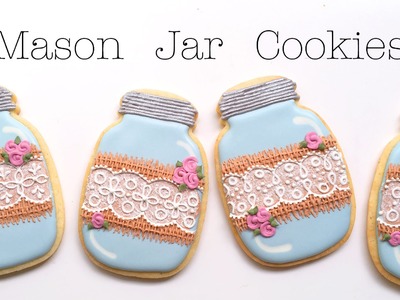 How To Decorate Mason Jar Cookies With Burlap and Lace!