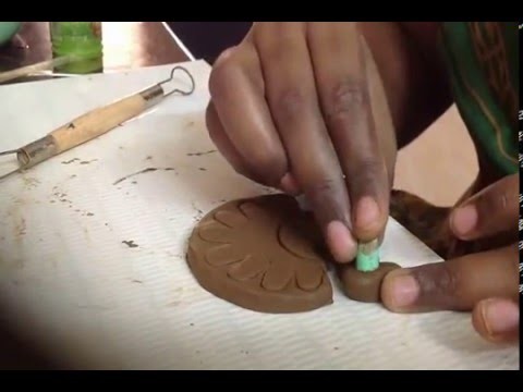 How to do peacock design in terracotta Jewellery