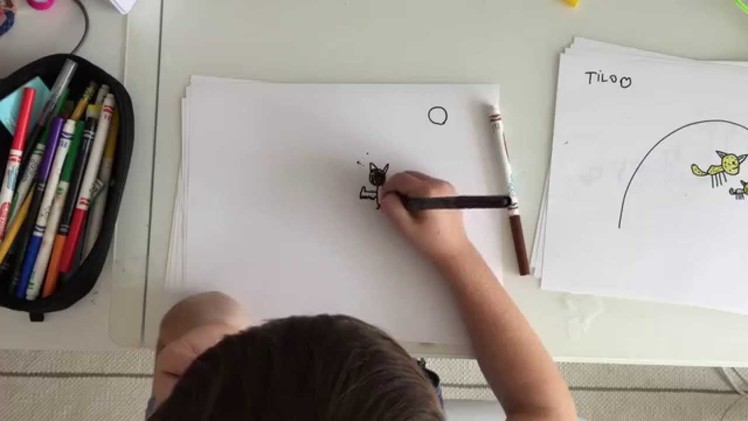 How to draw a bat