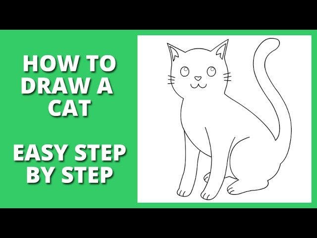 How to draw a cat step by step for beginners