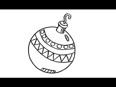 How to Draw a Christmas Sphere (Ornament) - Step by Step - Easy Drawing Tutorial #Guuh