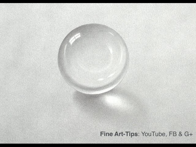 How to Draw a Crystal Ball With Pencil - Crystal Sphere With Graphite