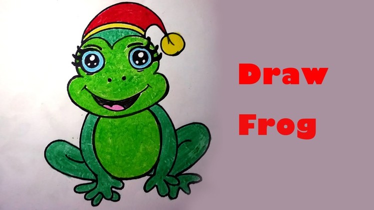 How to draw a frog step by step for beginners_ How to draw a cute cartoon frog_ Draw Frog