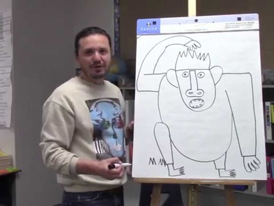 How to draw a gorilla for kids with Ramon Carrasco