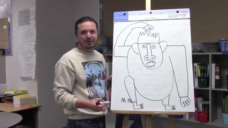 How to draw a gorilla for kids with Ramon Carrasco