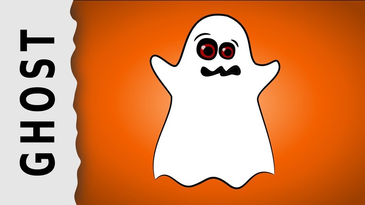 How to draw a Halloween Ghost — Wie zeichnet man ein Geist