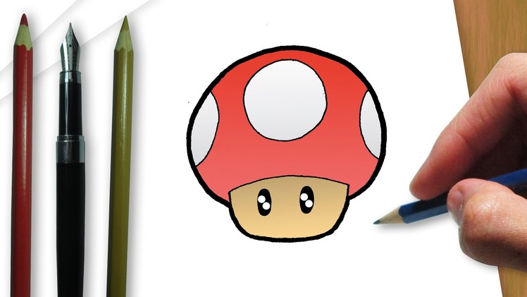 How to draw a mushroom Super Mario Bros