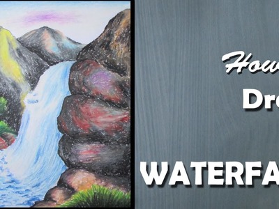 How to Draw a Waterfall with Oil Pastels [LONG VERSION]
