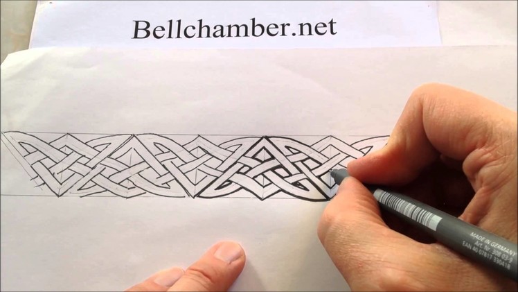 How to Draw Celtic Patterns 131 - Pictish border interlace Part 4 of 5