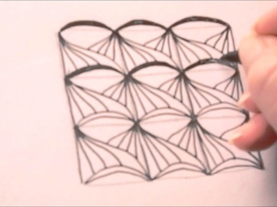 How to draw tanglepattern Skarf