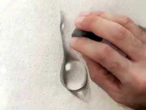 How To Draw water drop with pencil step by step