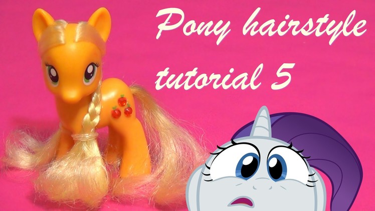 How to give Applejack a super cute hairstyle makeover - My Little Pony (MLP FIM) tutorial 5