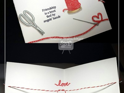 How to Interactive Knot-Tying Card with Twine Time from Gina K. Designs
