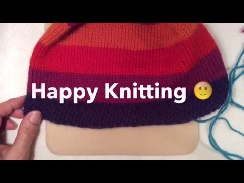 How to Knit Moss Stitch in the Round | How to knit Moss Stitch on Round Needles