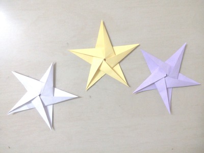 How to make 5 point star, Christmas star - origami