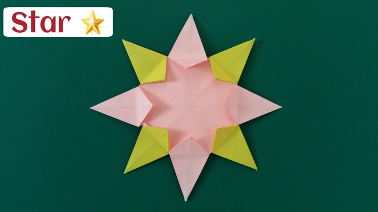 How to make a easy.simple Paper '8 pointed Star 