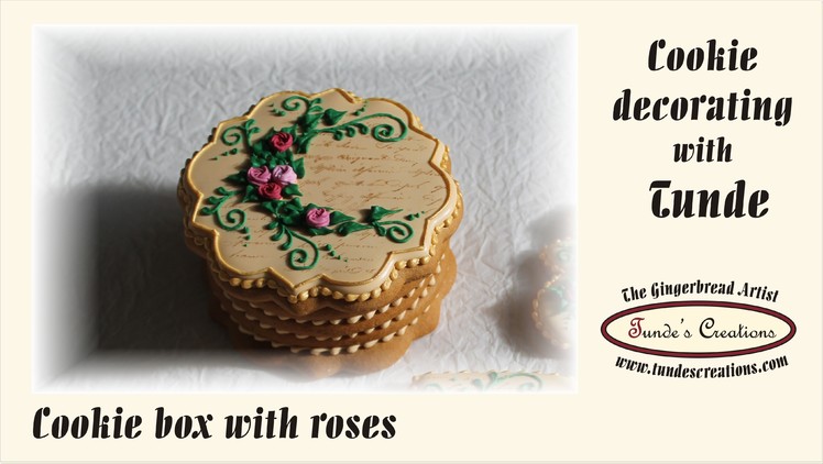 How to make a gingerbread gift box with roses