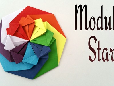 How to make a Modular star (Mandala) of radiance - Decorative Origami tutorial