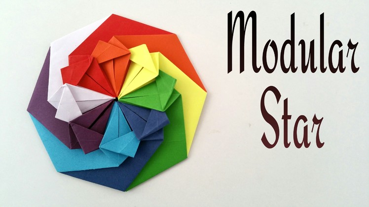 How to make a Modular star (Mandala) of radiance - Decorative Origami tutorial