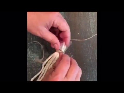 How to make a mop head tassel