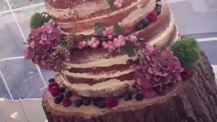 How to Make a Naked Cake - Naked Wedding Cake
