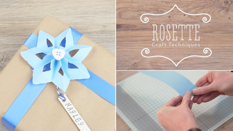 How to Make a Paper Rosette | Craft Techniques