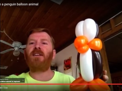 How to make a penguin balloon animal