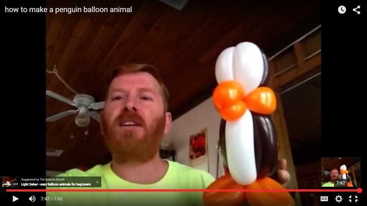 How to make a penguin balloon animal