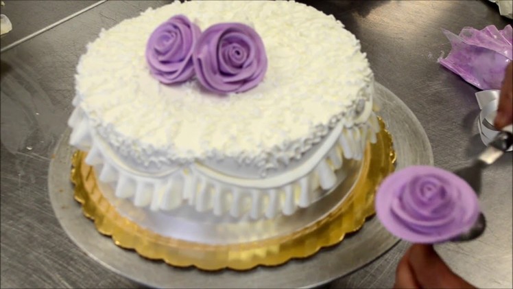 How to make a perfect and easy purple birthday cake tutorial