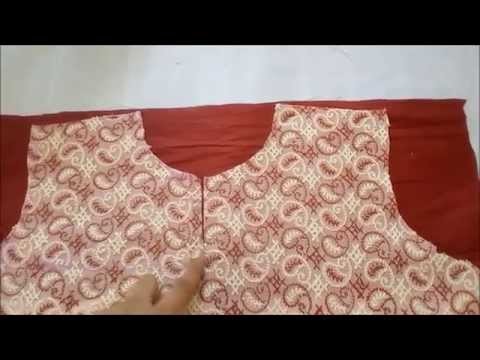 How To Make a Simple Top.Kurti designer by adding a Yoke - Easy