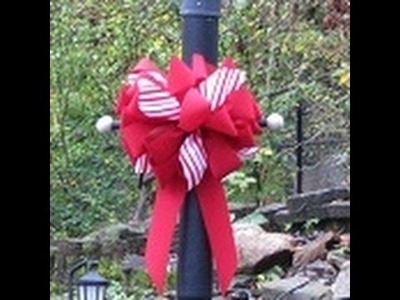 How To Make An Outdoor Christmas Bow