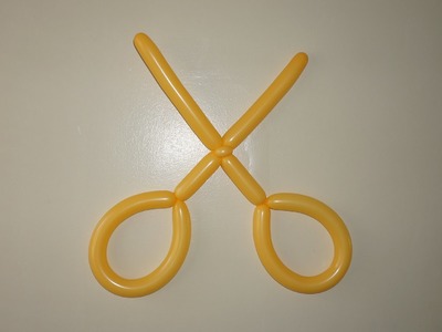 How to make balloon scissors