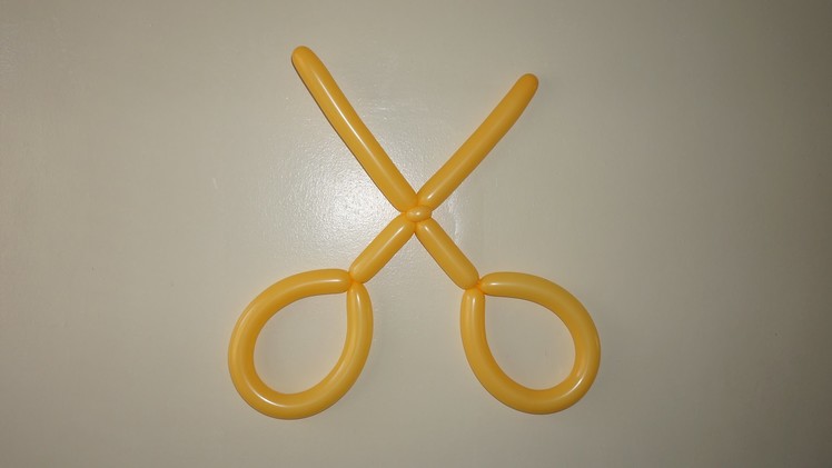 How to make balloon scissors