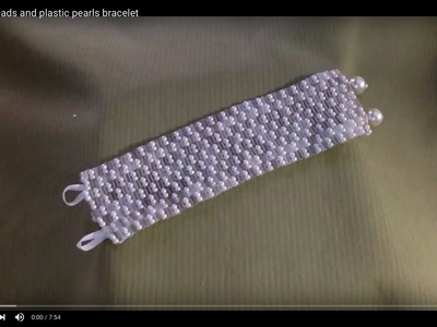 How to Make Beautiful Glass Beads and Plastic Pearl Bracelet