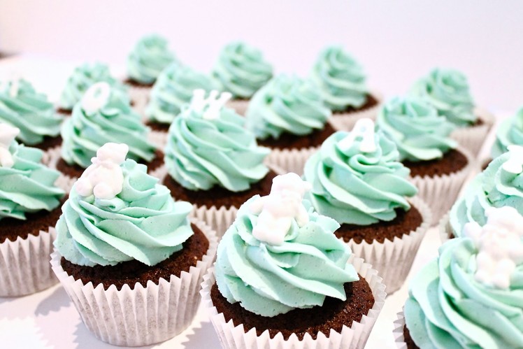 How To Make Christening. Baby Shower Cupcakes