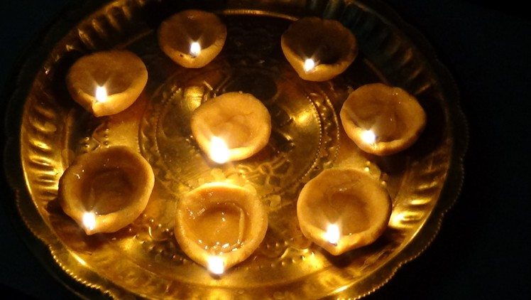 How to make diyas at home for diwali ( Home Made Diyas ) by Latha Channel