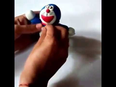 How to make Doraemon from clay easiest and quick method