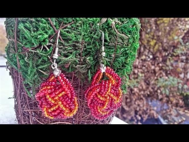 How to make earrings with beads