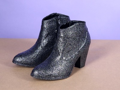How to Make Glitter Boots