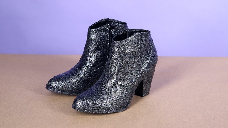 How to Make Glitter Boots