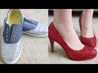 How To Make Glitter Shoes!