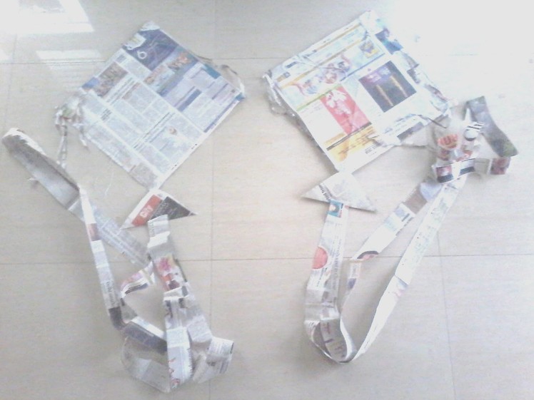 How to make kite using news paper - that flies high