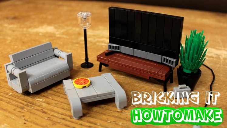 How To Make LEGO Modern Living Room Furniture (2.0, MOC, Basic)